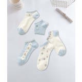 5足セット17柄【MOSOX】ガーリーデザインレーヨン混アンクルソックス  | aimoha  | 詳細画像7 