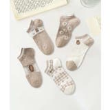 5足セット17柄【MOSOX】ガーリーデザインレーヨン混アンクルソックス  | aimoha  | 詳細画像19 