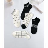 5足セット17柄【MOSOX】ガーリーデザインレーヨン混アンクルソックス  | aimoha  | 詳細画像2 