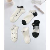 5足セット17柄【MOSOX】ガーリーデザインレーヨン混アンクルソックス  | aimoha  | 詳細画像32 