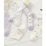 5足セット12タイプ【MOSOX】ガーリーデザインレーヨン混ソックス  | aimoha  | 詳細画像9 