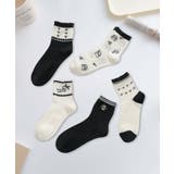 5足セット12タイプ【MOSOX】ガーリーデザインレーヨン混ソックス  | aimoha  | 詳細画像13 