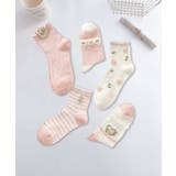 5足セット12タイプ【MOSOX】ガーリーデザインレーヨン混ソックス  | aimoha  | 詳細画像17 