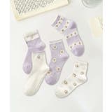 5足セット12タイプ【MOSOX】ガーリーデザインレーヨン混ソックス  | aimoha  | 詳細画像24 