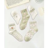 5足セット12タイプ【MOSOX】ガーリーデザインレーヨン混ソックス  | aimoha  | 詳細画像6 
