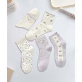 5足セット12タイプ【MOSOX】ガーリーデザインレーヨン混ソックス  | aimoha  | 詳細画像7 
