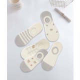 5足セット5柄【MOSOX】ガーリーデザインコットン混カバーソックス | aimoha  | 詳細画像7 