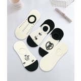 5足セット5柄【MOSOX】ガーリーデザインコットン混カバーソックス | aimoha  | 詳細画像2 