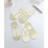 5足セット5柄【MOSOX】ガーリーデザインコットン混カバーソックス | aimoha  | 詳細画像4 