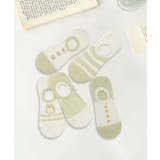 5足セット5柄【MOSOX】ガーリーデザインコットン混カバーソックス | aimoha  | 詳細画像5 