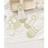 5足セット5柄【MOSOX】ガーリーデザインコットン混カバーソックス | aimoha  | 詳細画像6 