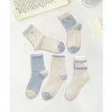 5足セット5柄【MOSOX】ガーリー配色デザインコットン混ソックス | aimoha  | 詳細画像14 