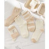 5足セット5柄【MOSOX】ガーリー配色デザインコットン混ソックス | aimoha  | 詳細画像18 