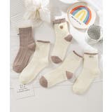 5足セット5柄【MOSOX】ガーリー配色デザインコットン混ソックス | aimoha  | 詳細画像4 