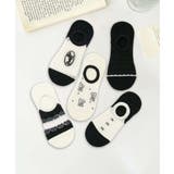  5足セット5柄【MOSOX】ガーリーデザインコットン混アンクルソックス | aimoha  | 詳細画像9 