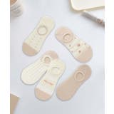 5足セット5柄【MOSOX】ガーリーデザインコットン混アンクルソックス | aimoha  | 詳細画像14 