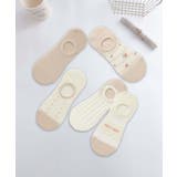  5足セット5柄【MOSOX】ガーリーデザインコットン混アンクルソックス | aimoha  | 詳細画像15 