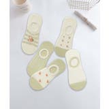  5足セット5柄【MOSOX】ガーリーデザインコットン混アンクルソックス | aimoha  | 詳細画像5 