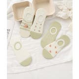  5足セット5柄【MOSOX】ガーリーデザインコットン混アンクルソックス | aimoha  | 詳細画像6 