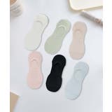 6足セット【MOSOX】パステルカラーレーヨン混カバーソックス | aimoha  | 詳細画像2 