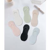 6足セット【MOSOX】パステルカラーレーヨン混カバーソックス | aimoha  | 詳細画像3 