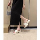 【shoes 365】クロスデザイン厚底サンダル | aimoha | 詳細画像6