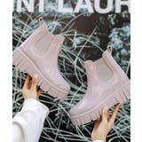 ピンク | 厚底ショートレインブーツ レインシューズ ゴム長靴 | aimoha 