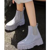 厚底ショートレインブーツ レインシューズ ゴム長靴 | aimoha  | 詳細画像10 