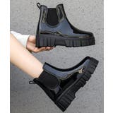 厚底ショートレインブーツ レインシューズ ゴム長靴 | aimoha  | 詳細画像11 