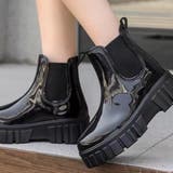 厚底ショートレインブーツ レインシューズ ゴム長靴 | aimoha  | 詳細画像1 