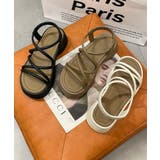 【shoes 365】マルチストラップ厚底サンダル | aimoha | 詳細画像2