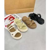 【shoes 365】リボンデザインダブルストラップ厚底サンダル | aimoha | 詳細画像3
