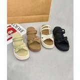 【shoes 365】リボンデザインダブルストラップ厚底サンダル | aimoha | 詳細画像2