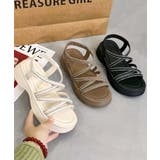 【shoes 365】ロープストラップ厚底サンダル | aimoha | 詳細画像6