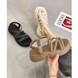 【shoes 365】ロープストラップ厚底サンダル | aimoha | 詳細画像7