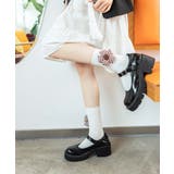 チェック柄大きな花ソックス | aimoha  | 詳細画像21 