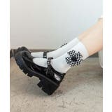 チェック柄大きな花ソックス | aimoha  | 詳細画像27 