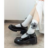 チェック柄大きな花ソックス | aimoha  | 詳細画像28 