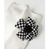 チェック柄大きな花ソックス | aimoha  | 詳細画像5 