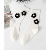 [2025 MOSOX NEW COLLECTION]3Dフラワーソックス | aimoha  | 詳細画像1 