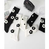 [2025 MOSOX NEW COLLECTION]3Dフラワーハイソックス | aimoha  | 詳細画像5 