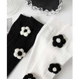 [2025 MOSOX NEW COLLECTION]3Dフラワーハイソックス | aimoha  | 詳細画像6 
