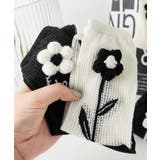 2足セット メッシュフラワーソックス | aimoha  | 詳細画像11 