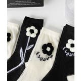 2足セット メッシュフラワーソックス | aimoha  | 詳細画像16 