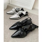 メタリッククロスリボンサンダル | aimoha  | 詳細画像18 