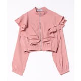 【Jasmine】スタンドカラーフレアブラウス ブルゾン Jasmine | aimoha | 詳細画像5