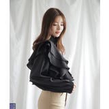 【Jasmine】スタンドカラーフレアブラウス ブルゾン Jasmine | aimoha | 詳細画像18