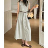 ウエストベルト付き ノースリーブシャツワンピース | aimoha | 詳細画像6