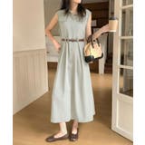 ウエストベルト付き ノースリーブシャツワンピース | aimoha | 詳細画像4