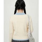 HOOK for girls 刺繍ワンポイント フレンチガーリーカーディガン | HOOK | 詳細画像12
